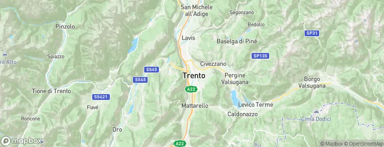 Trento, Italy Map