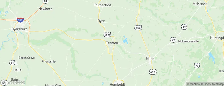 Trenton, United States Map