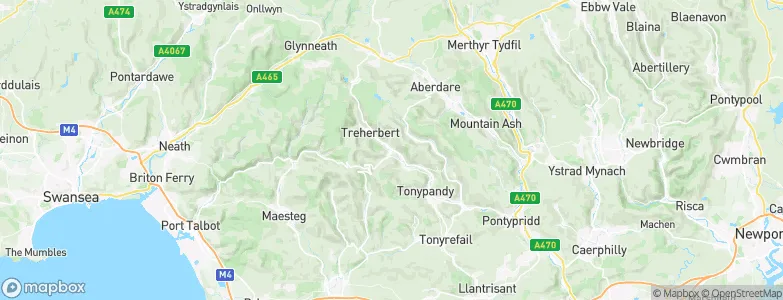 Treorchy, United Kingdom Map