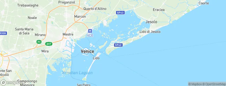 Treporti, Italy Map