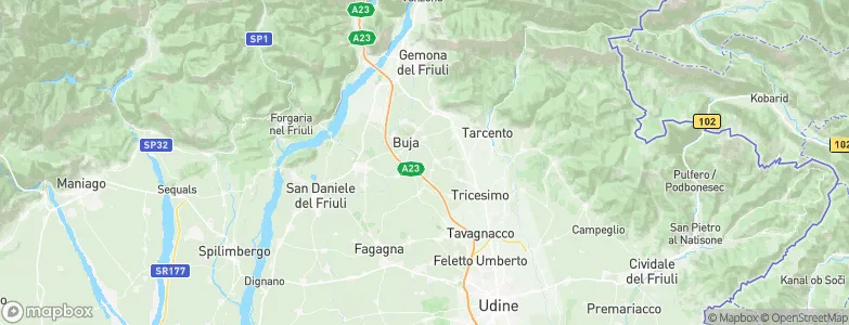 Treppo Grande, Italy Map
