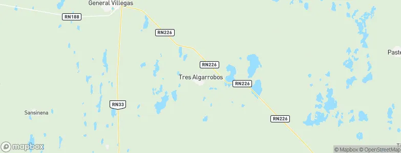 Tres Algarrobos, Argentina Map
