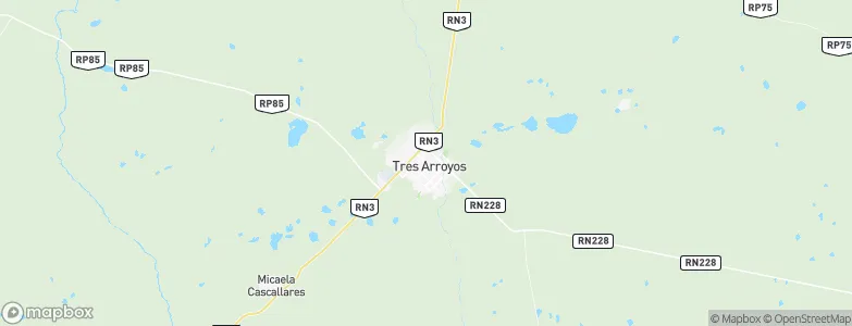Tres Arroyos, Argentina Map