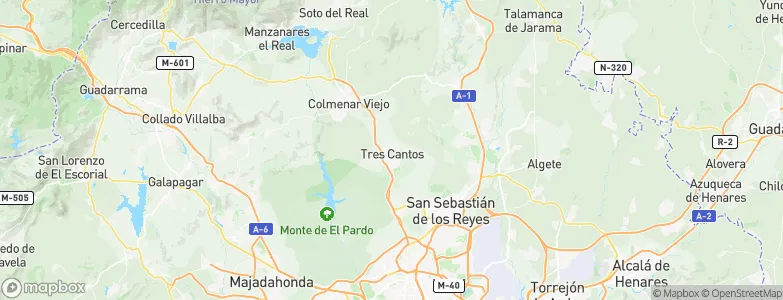 Tres Cantos, Spain Map