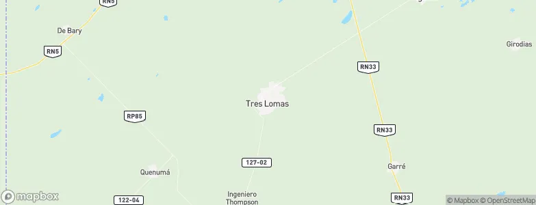 Tres Lomas, Argentina Map