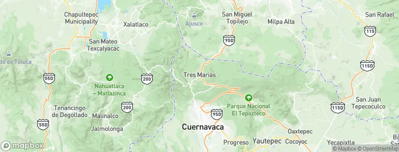Tres Marías, Mexico Map