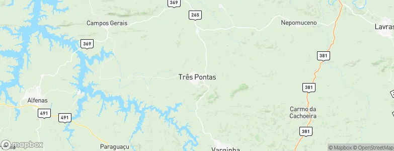 Três Pontas, Brazil Map