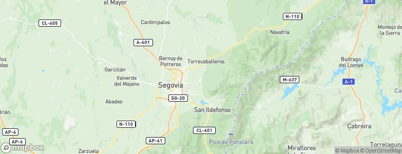 Trescasas, Spain Map