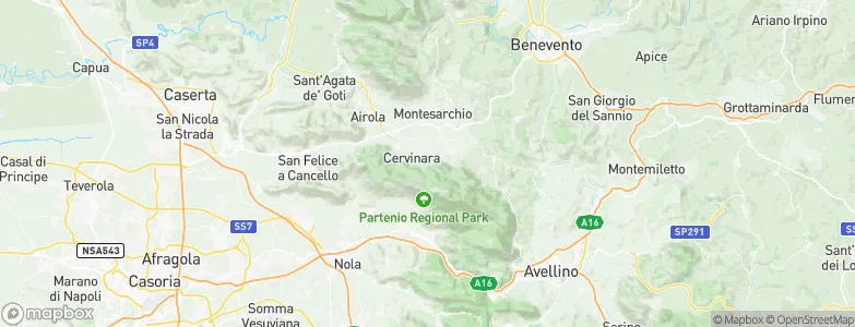 Trescine, Italy Map