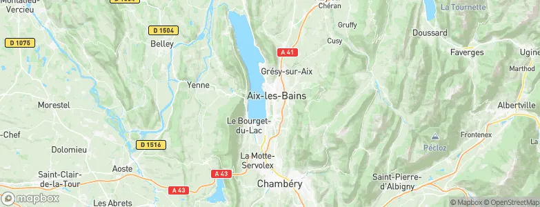 Tresserve, France Map