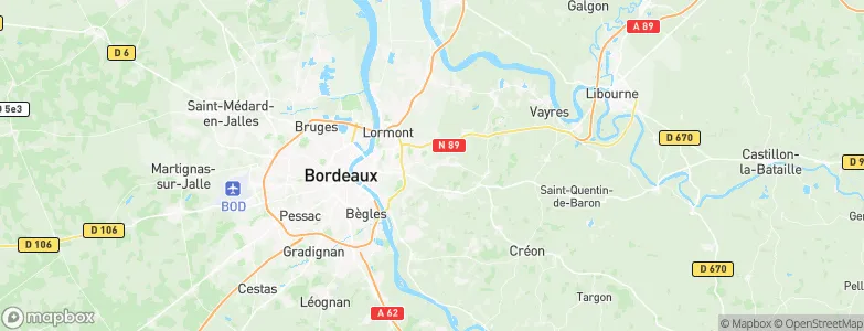 Tresses, France Map