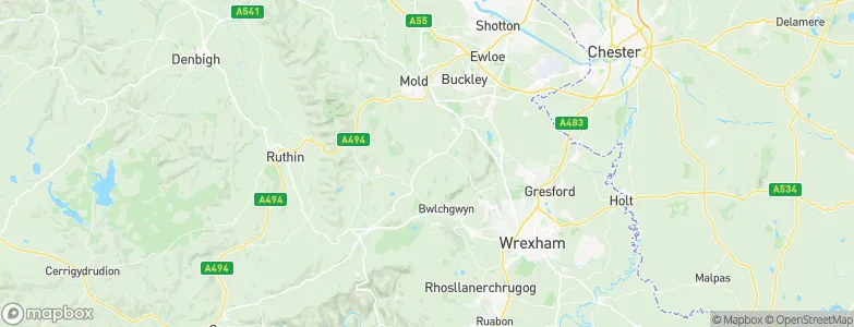 Treuddyn, United Kingdom Map