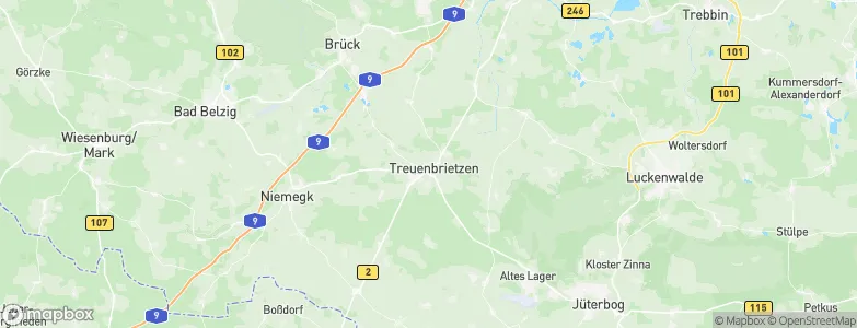 Treuenbrietzen, Germany Map