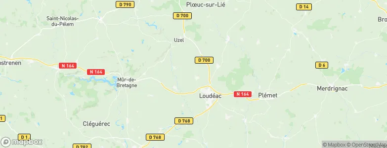 Trévé, France Map