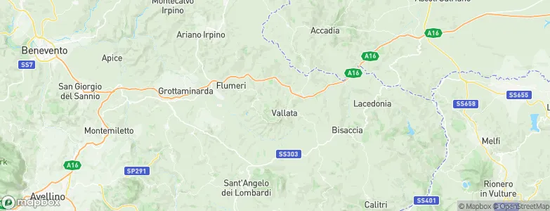 Trevico, Italy Map