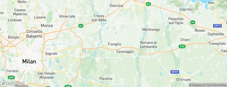 Treviglio, Italy Map