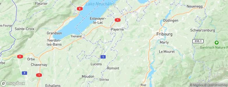 Trey, Switzerland Map