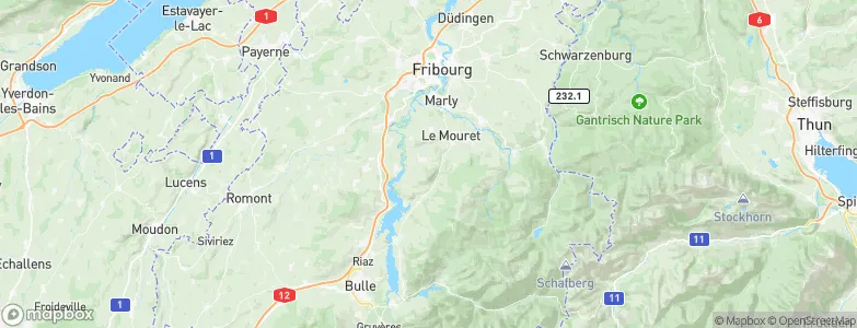 Treyvaux, Switzerland Map