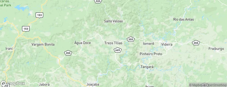 Treze Tílias, Brazil Map