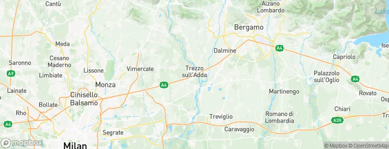 Trezzo sull'Adda, Italy Map
