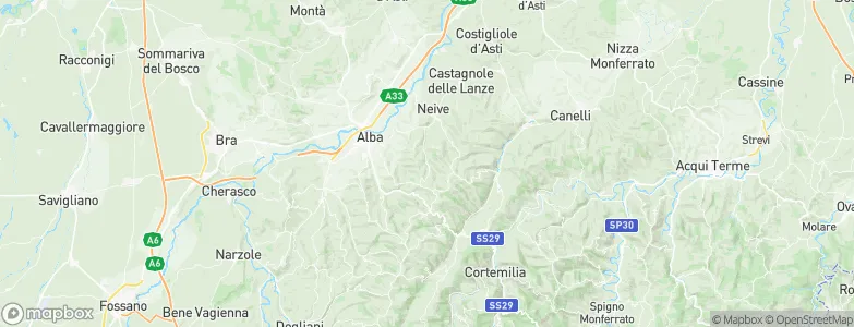 Trezzo Tinella, Italy Map