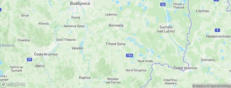 Trhové Sviny, Czechia Map