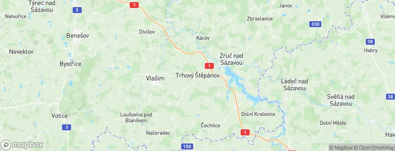 Trhový Štěpánov, Czechia Map