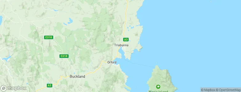 Triabunna, Australia Map