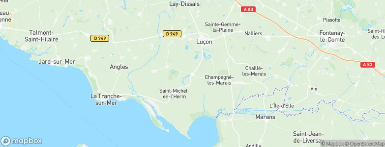 Triaize, France Map
