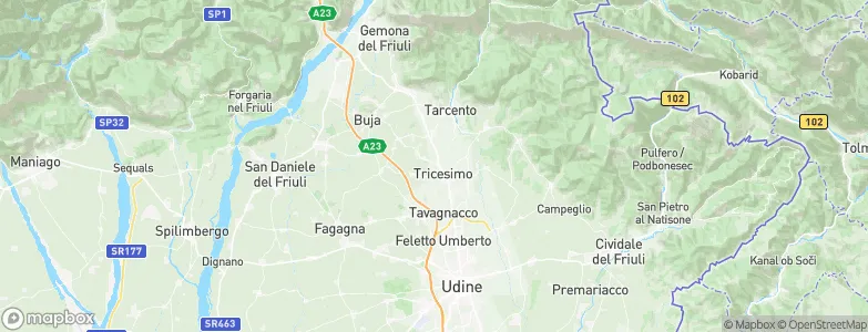Tricesimo, Italy Map