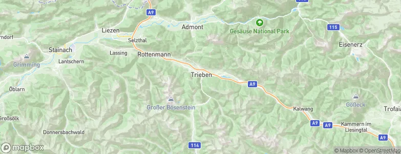 Trieben, Austria Map
