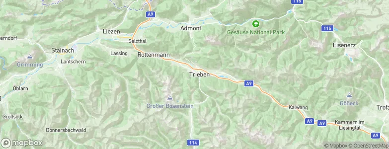 Trieben, Austria Map