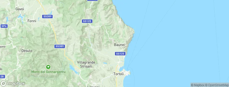 Triei, Italy Map