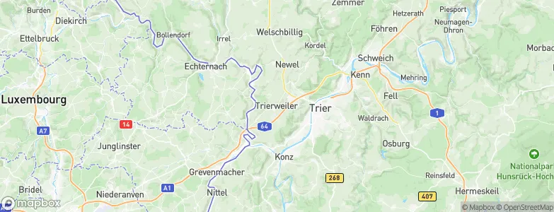 Trierweiler, Germany Map