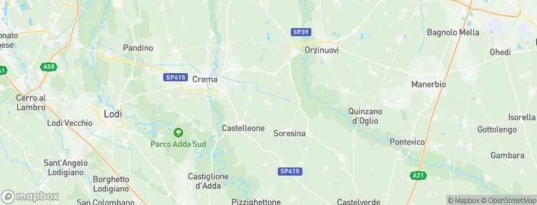 Trigolo, Italy Map