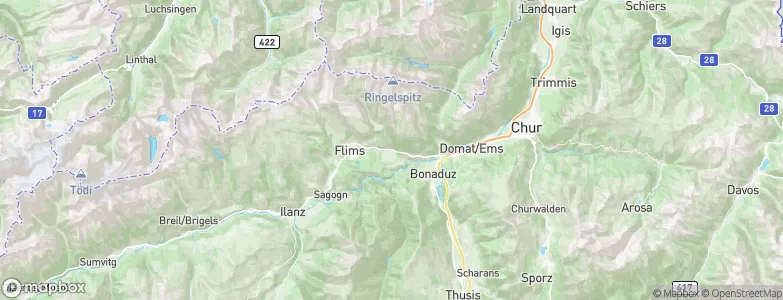Trin Mulin, Switzerland Map