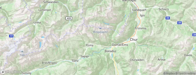 Trin, Switzerland Map