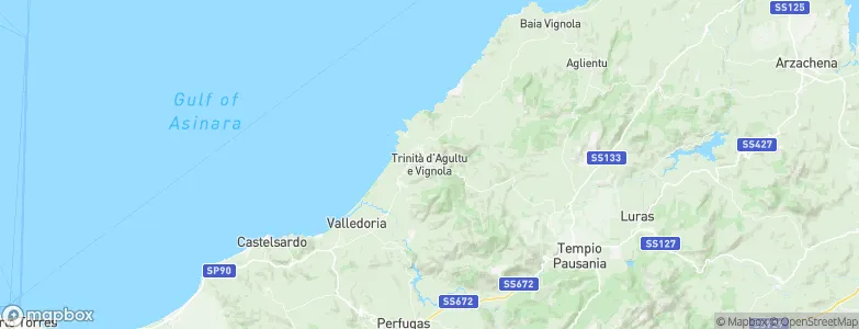 Trinità d'Agultu e Vignola, Italy Map