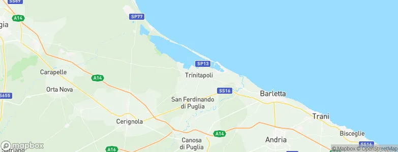 Trinitapoli, Italy Map