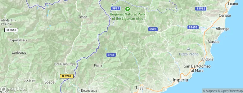 Triora, Italy Map