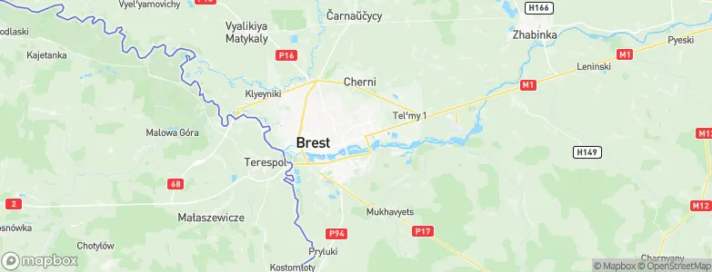 Trishin, Belarus Map