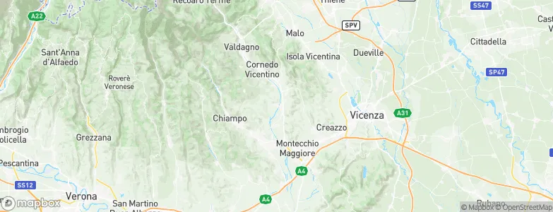 Trissino, Italy Map