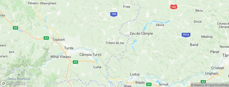Tritenii de Jos, Romania Map