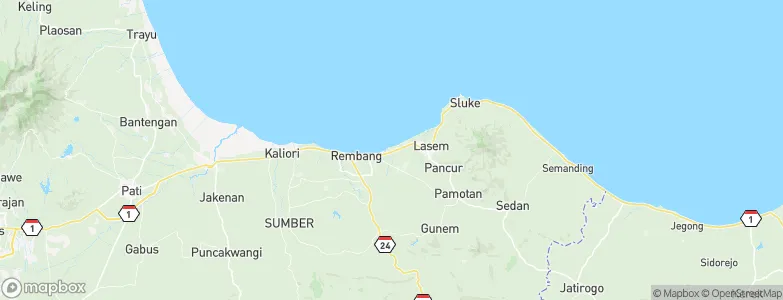 Tritunggal, Indonesia Map