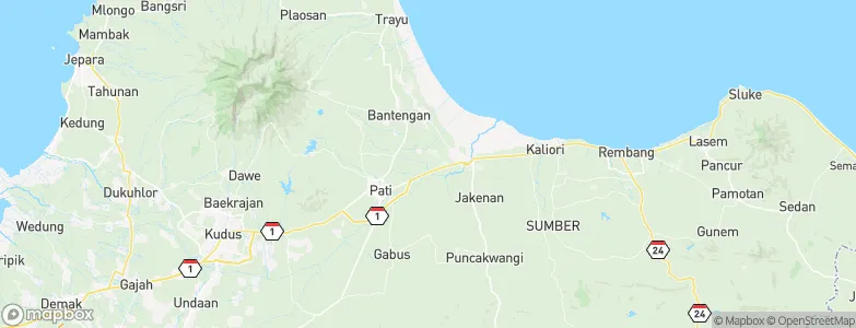 Triwil, Indonesia Map