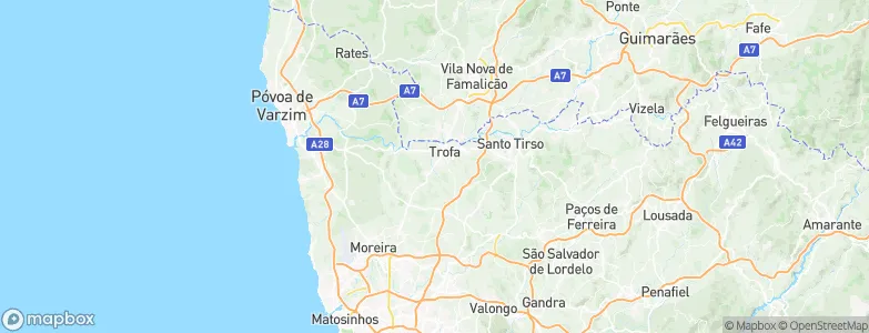 Trofa Velha, Portugal Map