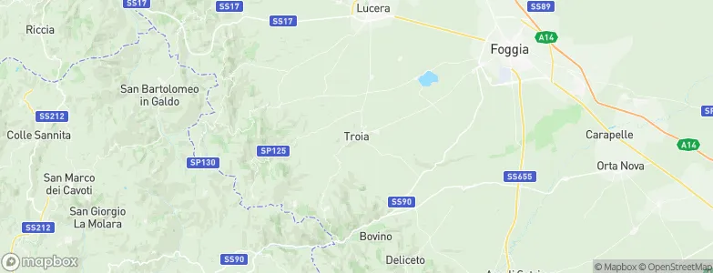 Troia, Italy Map