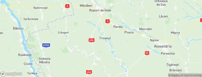 Troianul, Romania Map