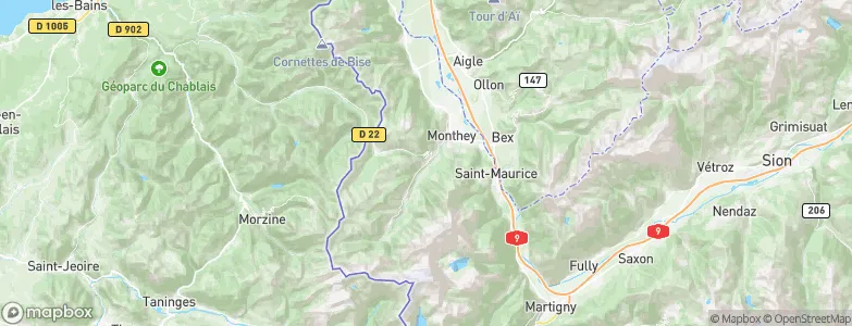 Troistorrents, Switzerland Map
