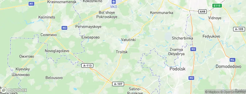 Troitsk, Russia Map